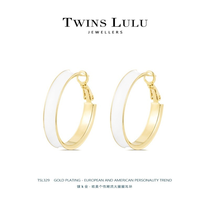 欧美简约风气质百搭个性大圈圈耳圈耳环TSL329