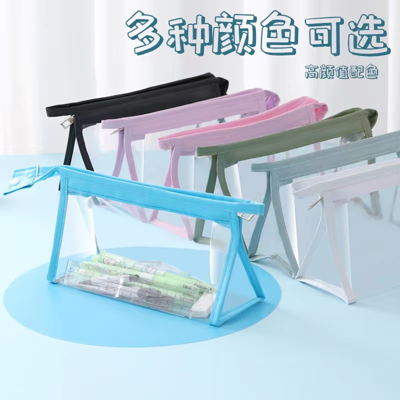 B防水笔袋40支笔＋10笔芯学生考试大容量文具袋