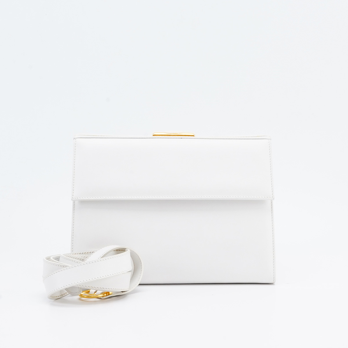 95新 FERRAGAMO/菲拉格慕 【桔夕李漂亮】 中古翻盖盒子/BG23008383
