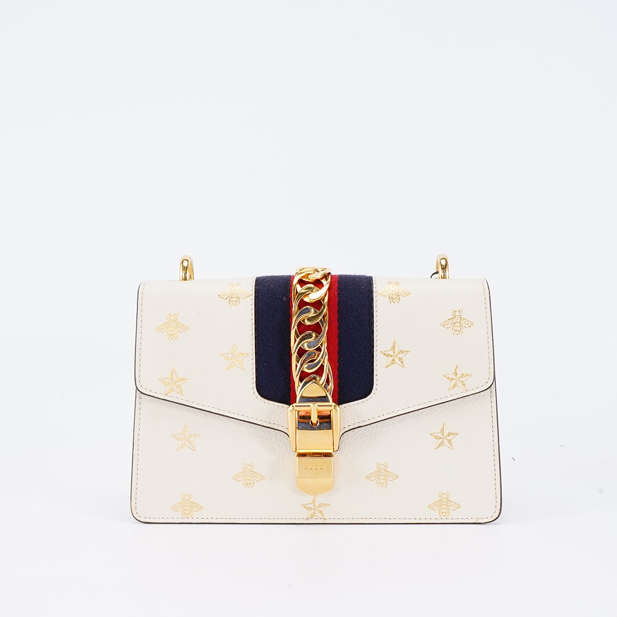 95新  95新 GUCCI/古驰 塞尔维亚中号包蜜蜂烫金款/BG22004300