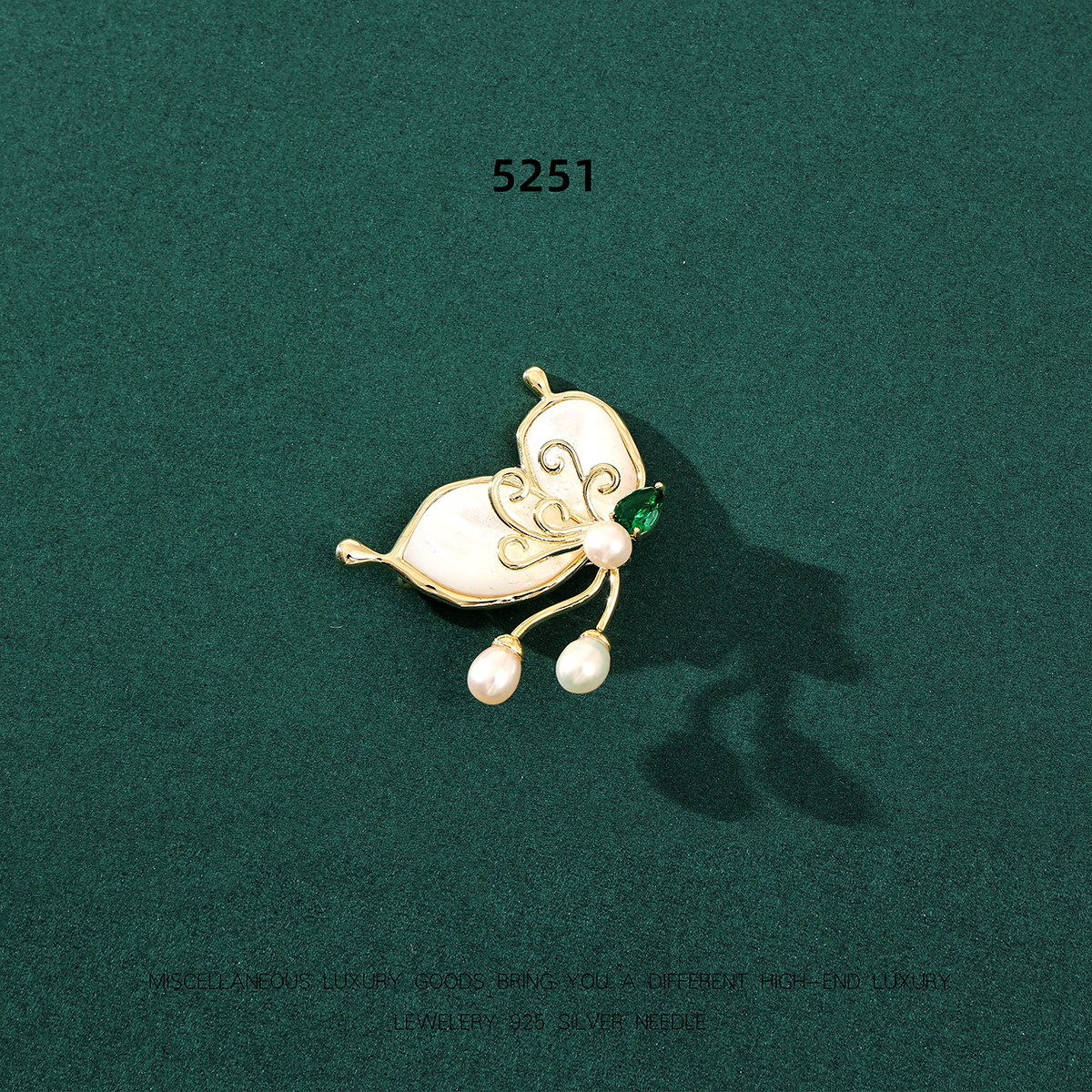 5251#手工轻奢时尚百搭古优雅国风气质精致胸针首饰