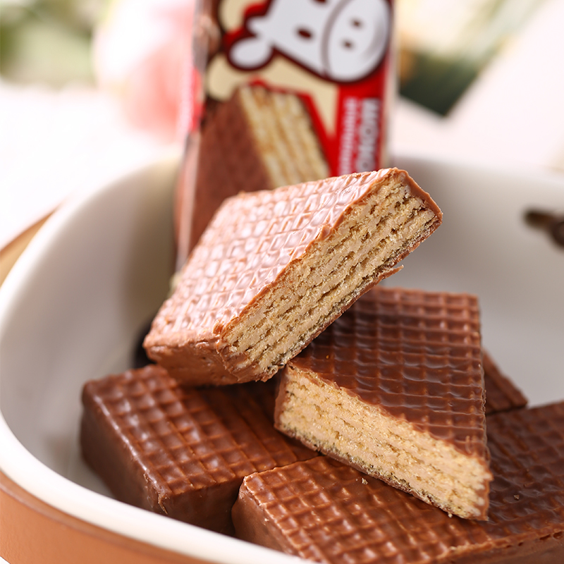 俄罗斯 巧克力味威化饼干独立包装零食500克