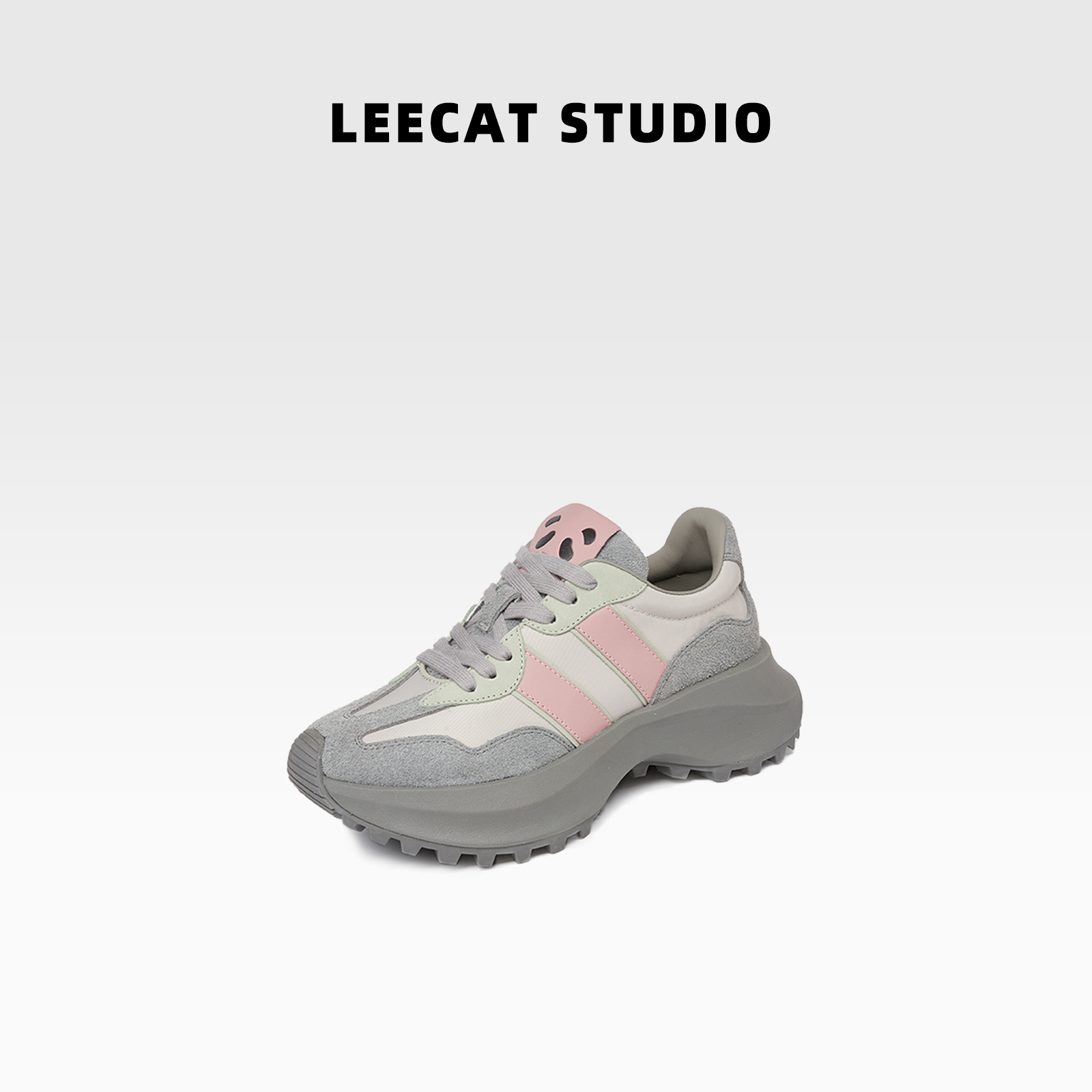LeeCat Studio | 2024年早春新款百搭软底高档系带休闲阿甘鞋女鞋