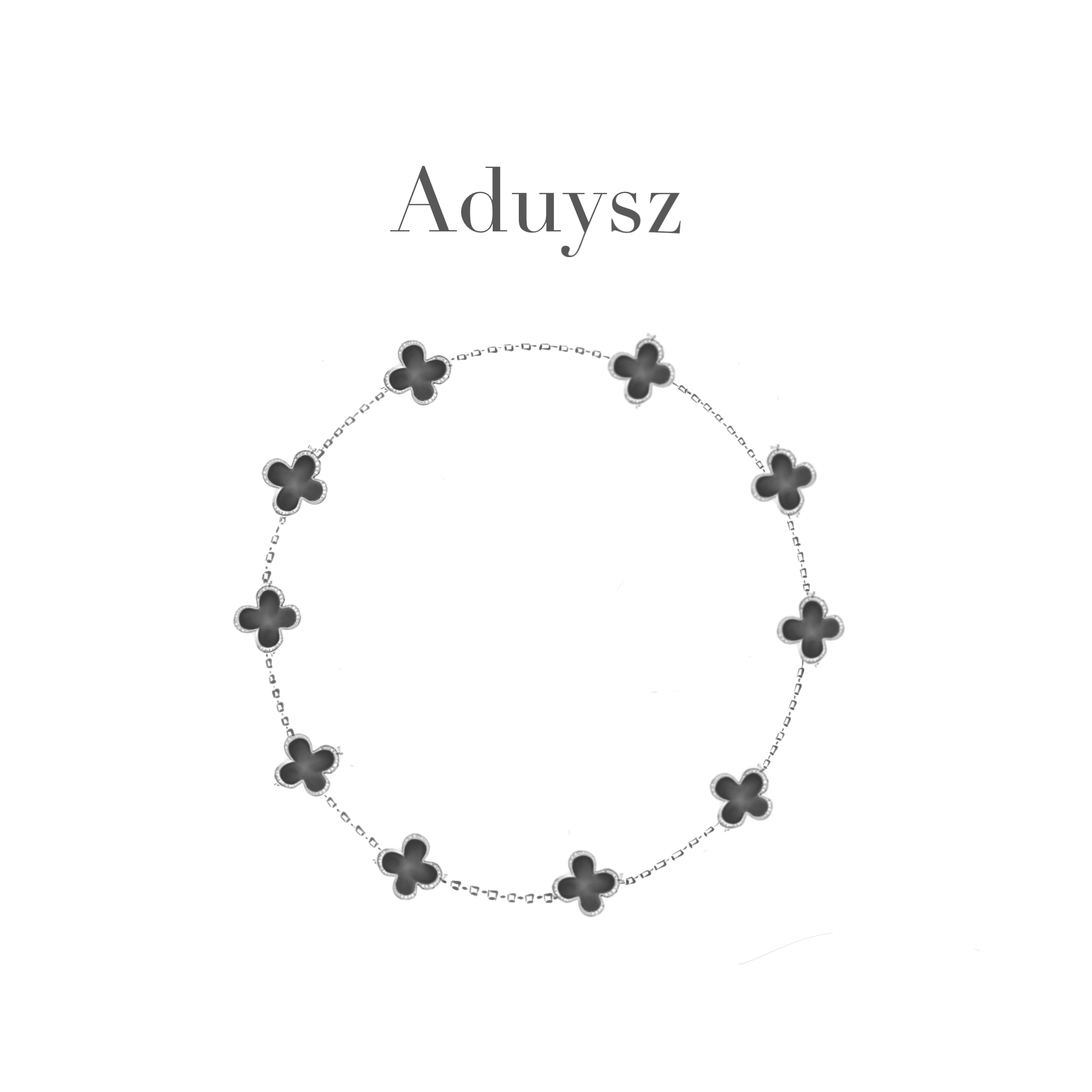 Aduysz 合金仿珍珠项链 F22【十花项链】 精致轻奢 气质百搭