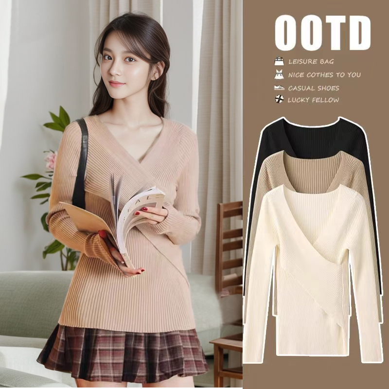孕妇毛衣2023冬季新款打底衫可哺乳内搭针织修身上衣保暖秋季外穿