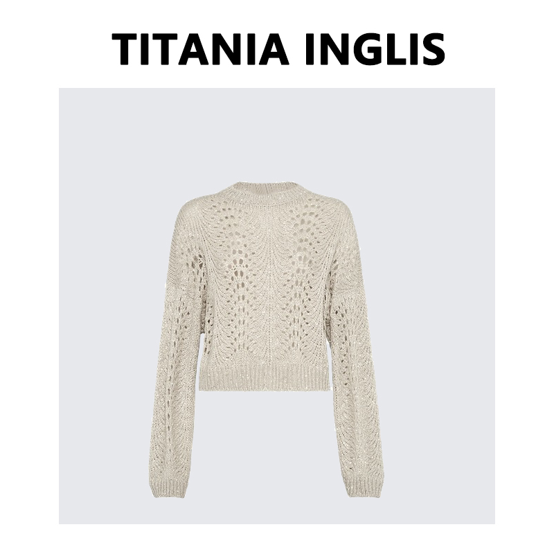 TITANIA INGLIS 穿搭内搭打底针织衫毛衣女秋冬小香风 D23-3041