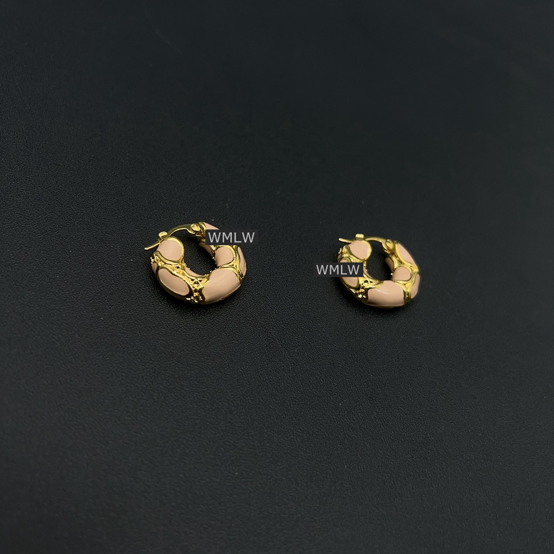 铜合金耳饰 1307女士耳饰设计师气质百搭简约S125