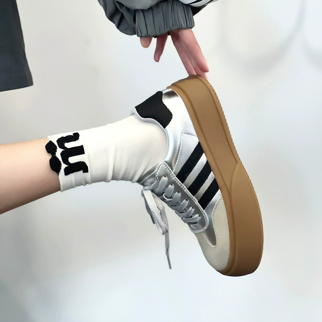 回力瑞德训鞋女2023秋新款潮流街头厚底休闲鞋韩版圆头运动板鞋女