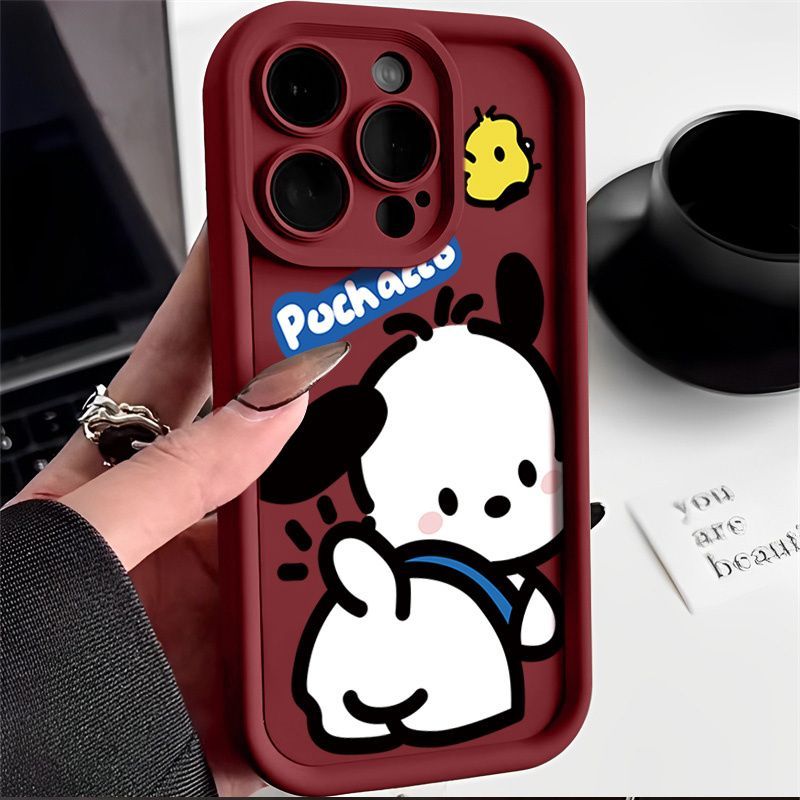 回头帕恰狗iPhone14promax苹果13手机壳15plus小众11卡通12软壳78