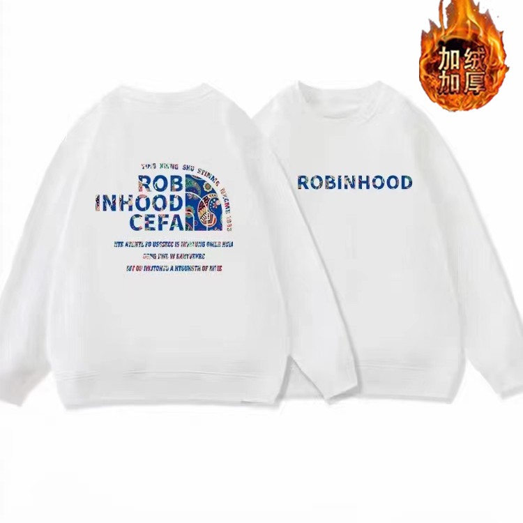 秋冬款上新百搭圆领加绒卫衣男女同款-加绒