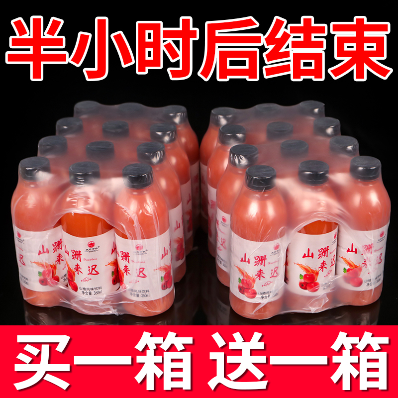 【拍一瓶送一瓶】新店大促正宗山楂汁饮料批发整箱开胃山楂风味饮品