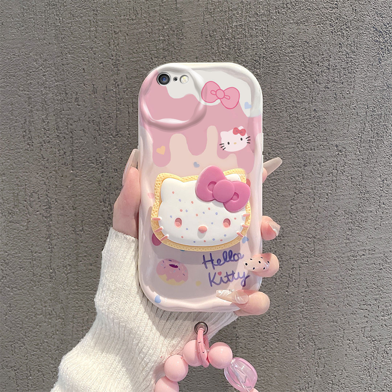 凯蒂猫苹果6S手机壳新款高级感卡通iPhone全包防摔软胶超薄ins风