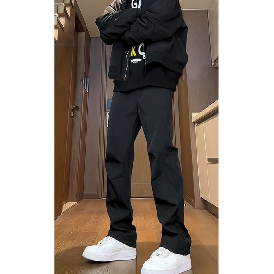 青少年加绒裤子美式高街秋冬季防水防寒冲锋裤男hiphop伞兵工装裤