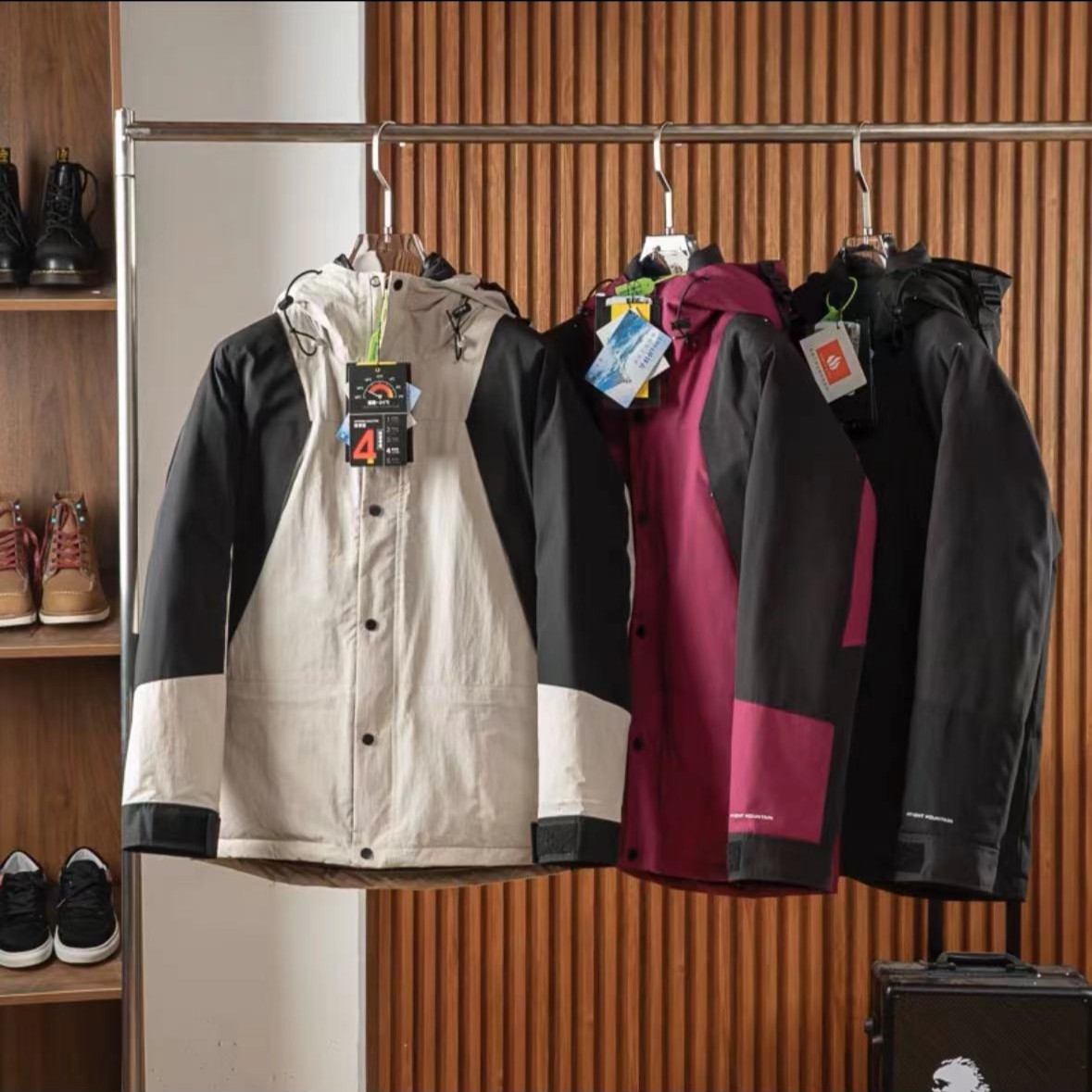 零下30度情侣款户外防风防水压胶羽绒服（1994）1115