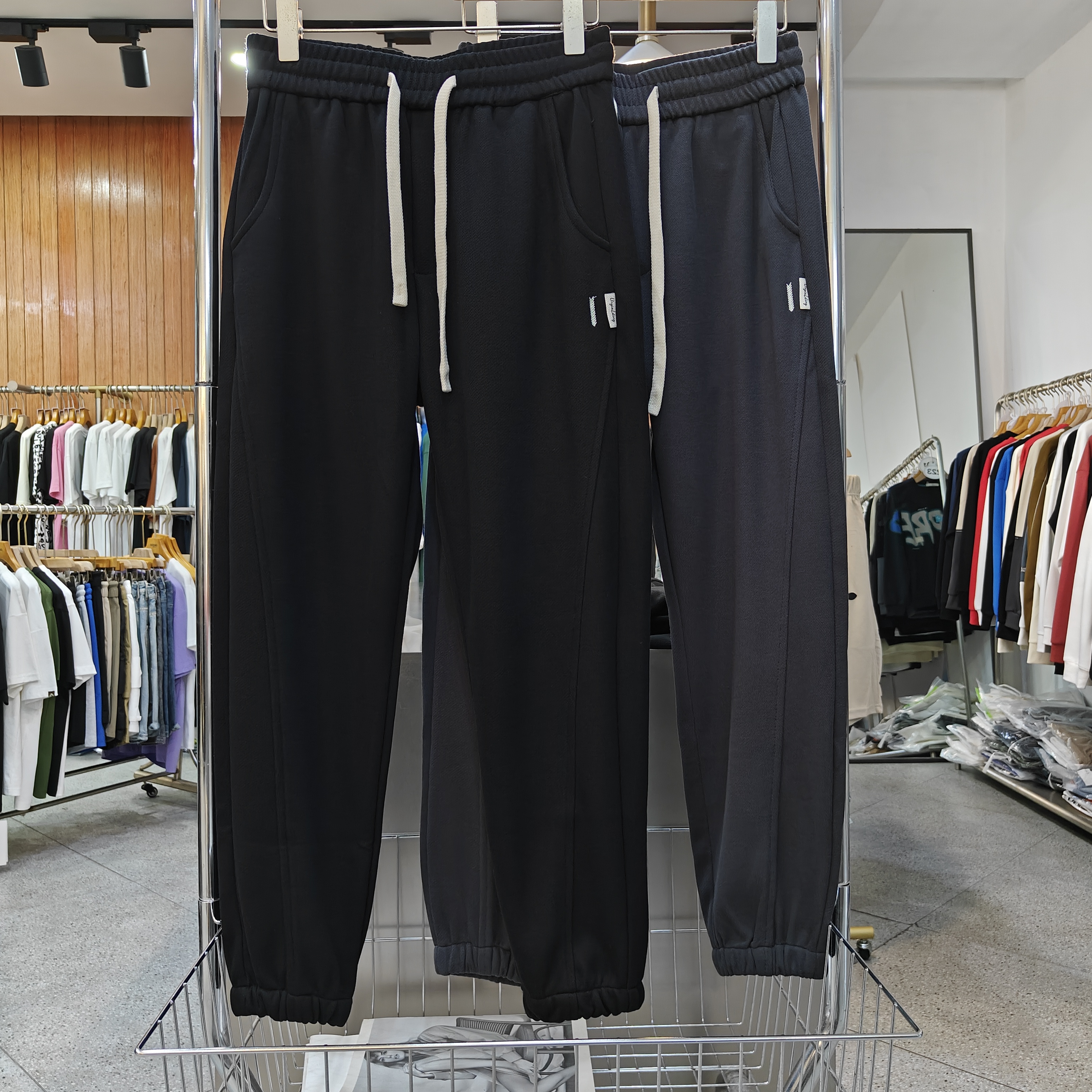 2023新款刺绣简约时尚百搭长裤休闲裤910216