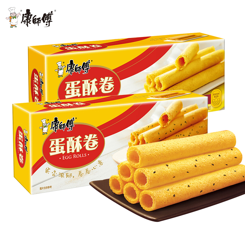康师傅蛋酥卷芝麻奶油味零食鸡蛋卷饼干卷心酥营养早餐笋0g