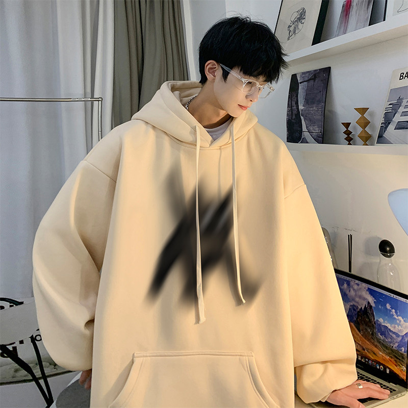 大码男装300斤重磅中山卫衣男连帽秋冬加绒加厚美式街头潮牌外套