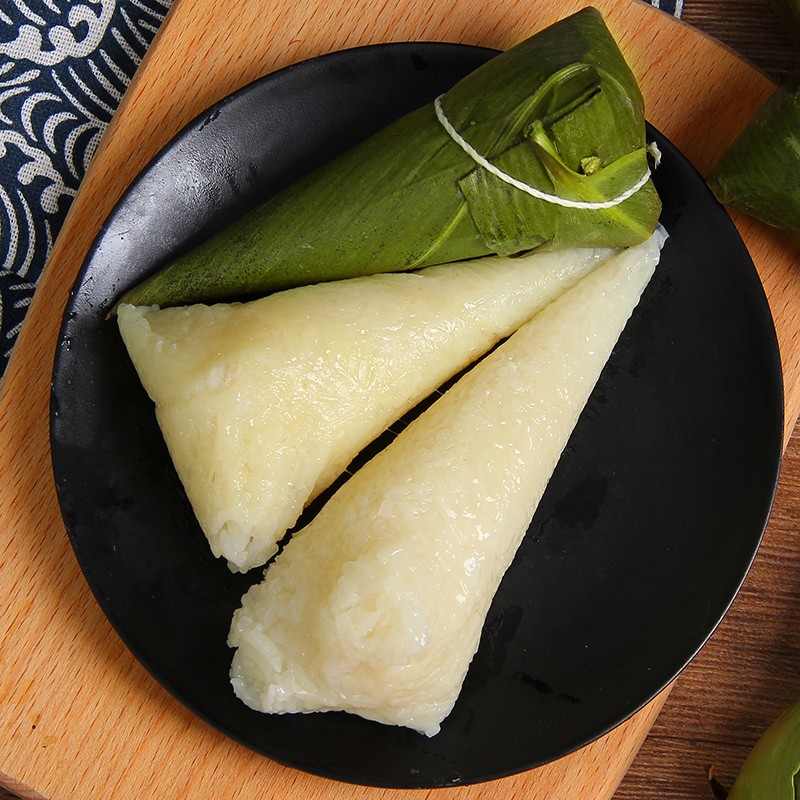 【买粽子赠红糖豆粉】新鲜现做软糯白米粽子纯糯米传统手工原味香粽