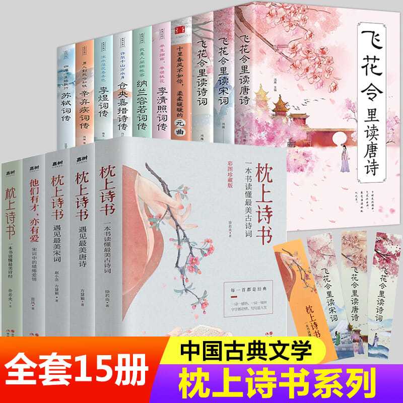 枕上诗书全套中国诗词大会飞花令里读唐诗宋词元曲中国古诗词书籍