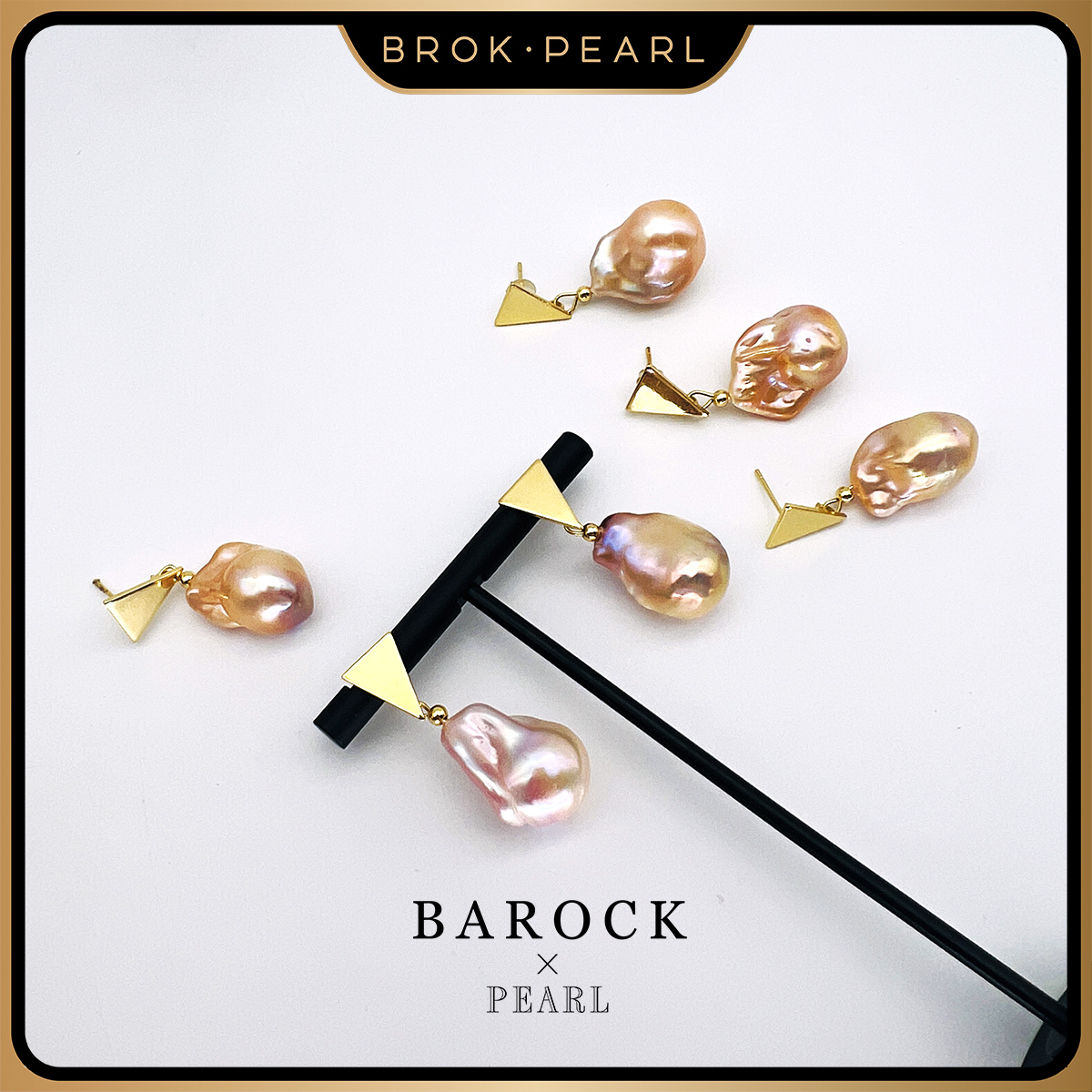 A-503【幻梦系列】明星同款天然巴洛克珍珠/多样性发货/一对