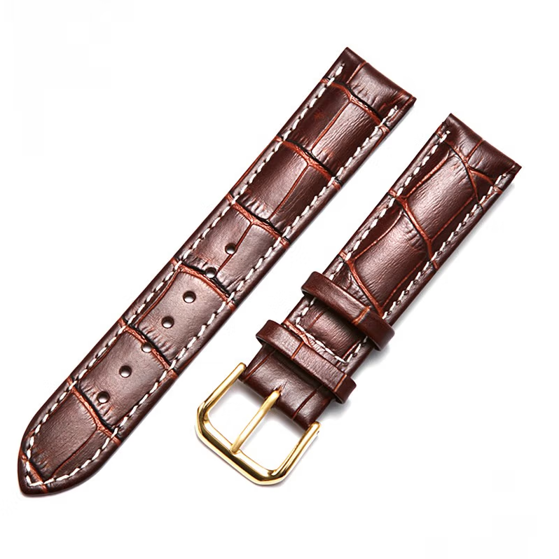 【幻菘】表带头层牛皮表带适用男女机械表表带上海手表男女表带