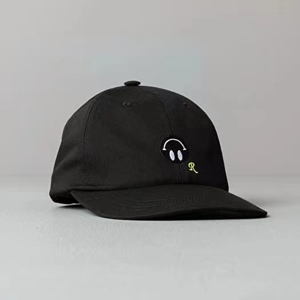 全新未使用  RAF SIMONS  棉质时尚刺绣棒球帽 黑色   TP020960