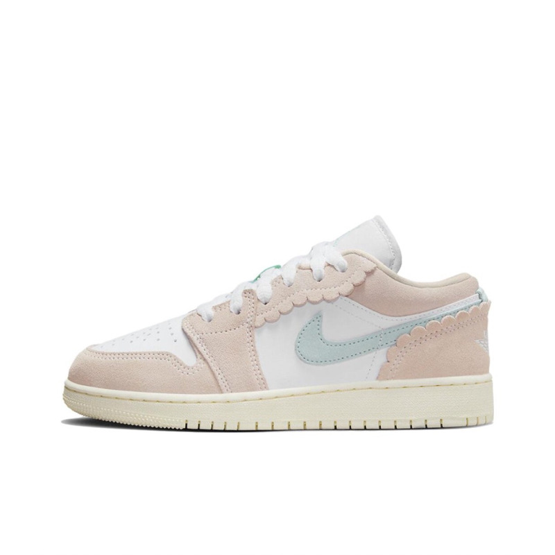 Air Jordan 1 Low 女款经典低帮复古粉白纹篮球鞋DZ5356-800