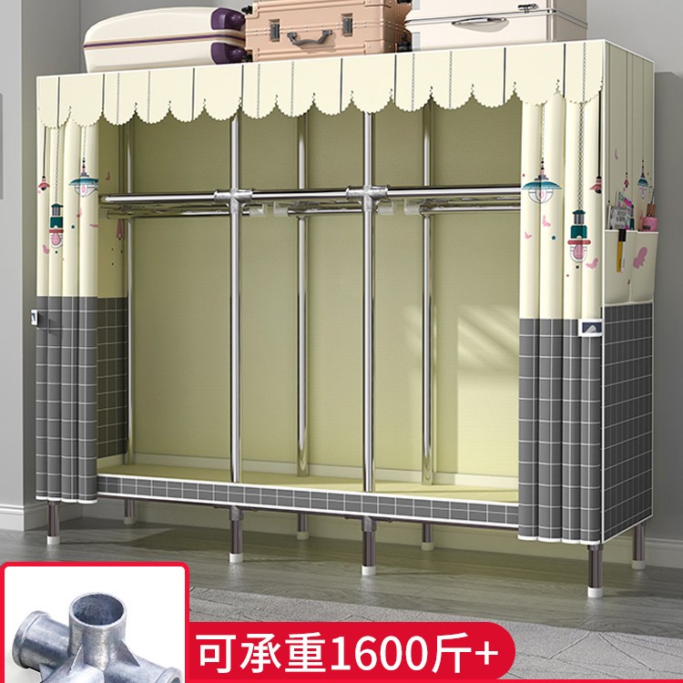 【合金接口多尺寸】厂家直销简易衣柜结实耐用租房家居衣柜1