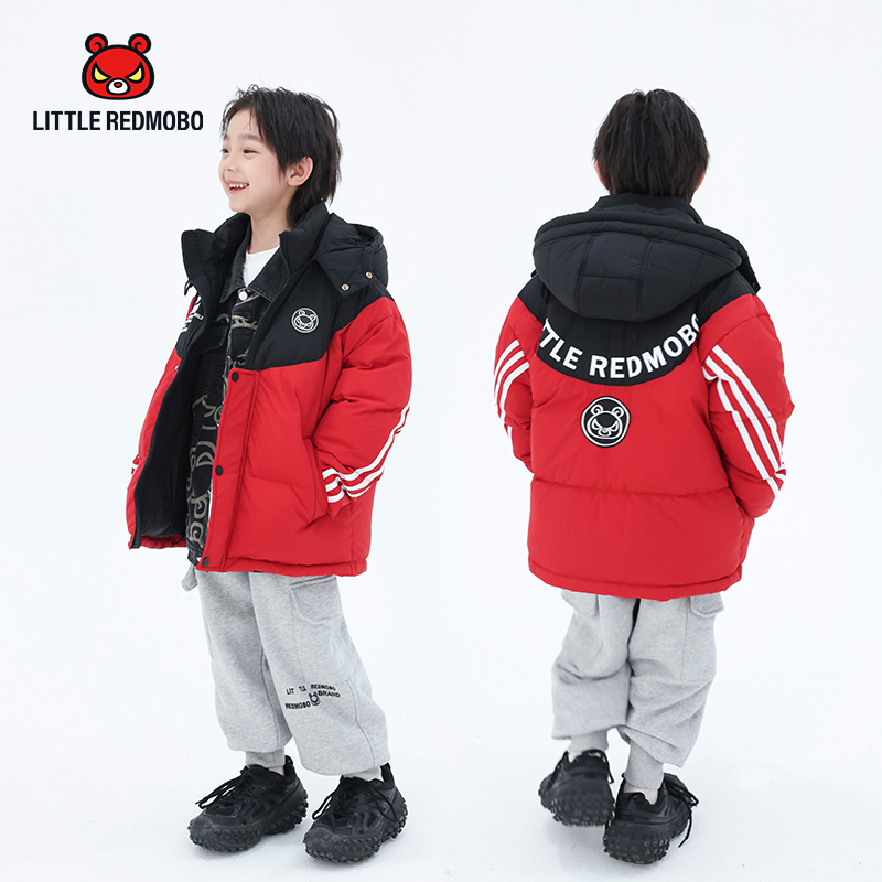 【魔霸×若大王】卡通纯色潮酷儿童冬季保暖童装羽绒服 DY-MB279