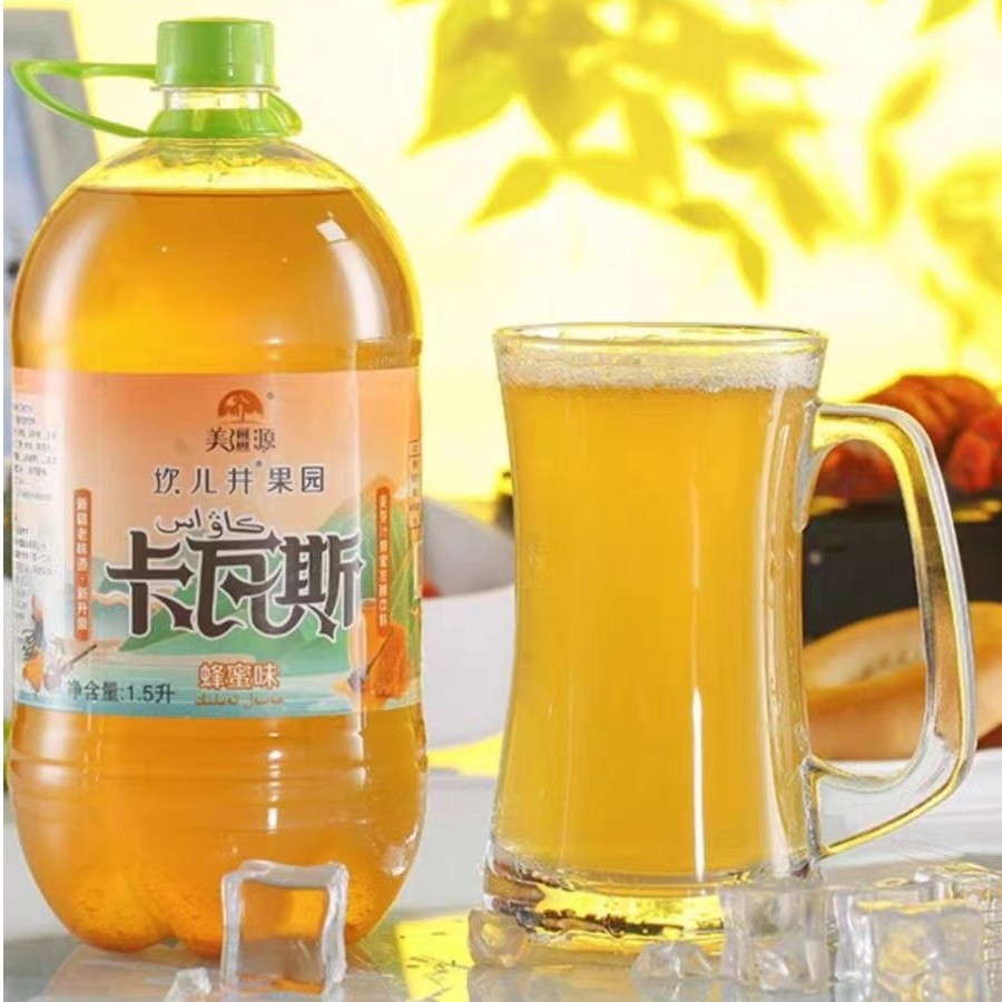 卡瓦斯1.5L*1桶新疆传统蜂蜜卡瓦斯发酵饮料大桶装
