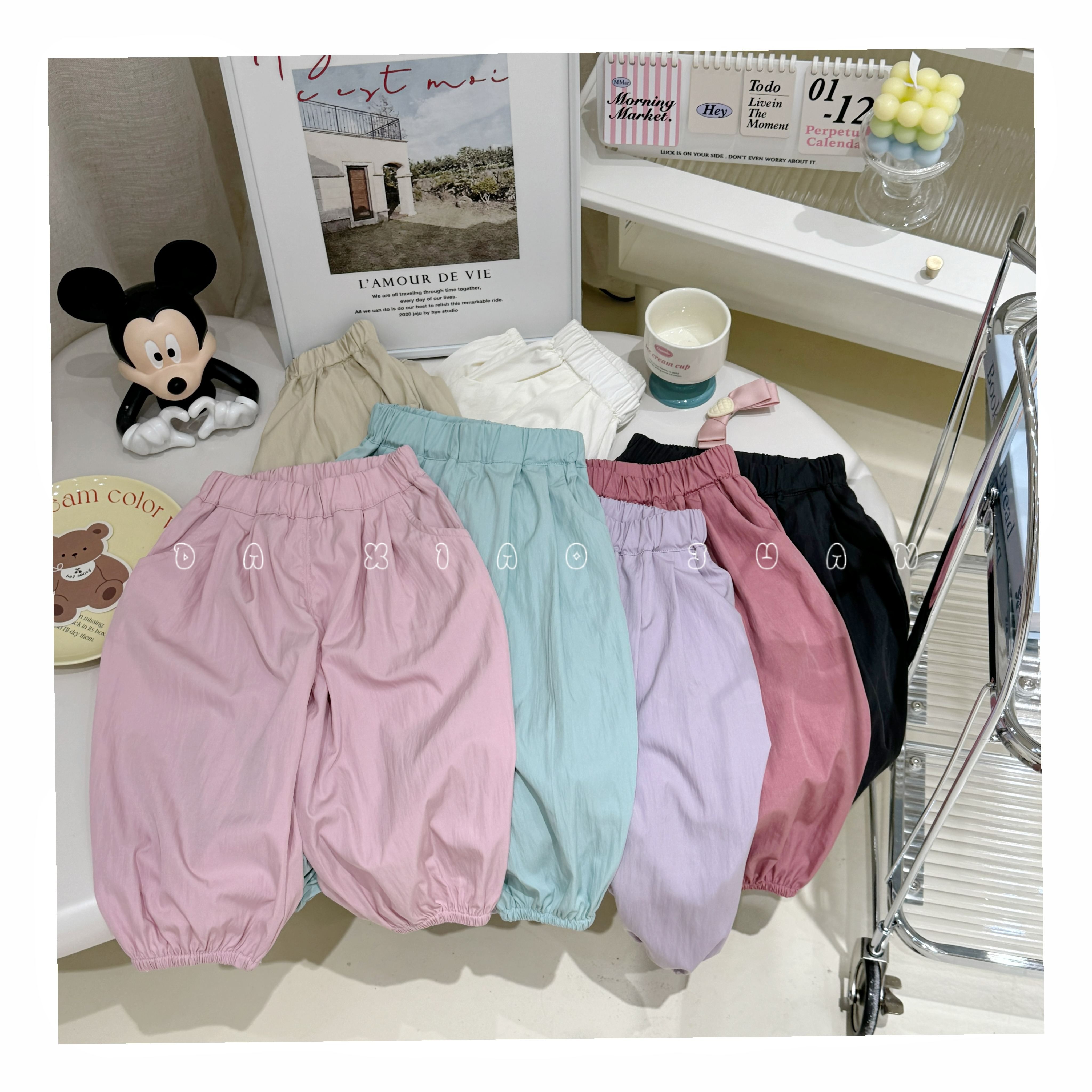 【大小卷】男女宝宝夏季薄款透气防蚊裤宽松百搭儿童休闲裤-32135