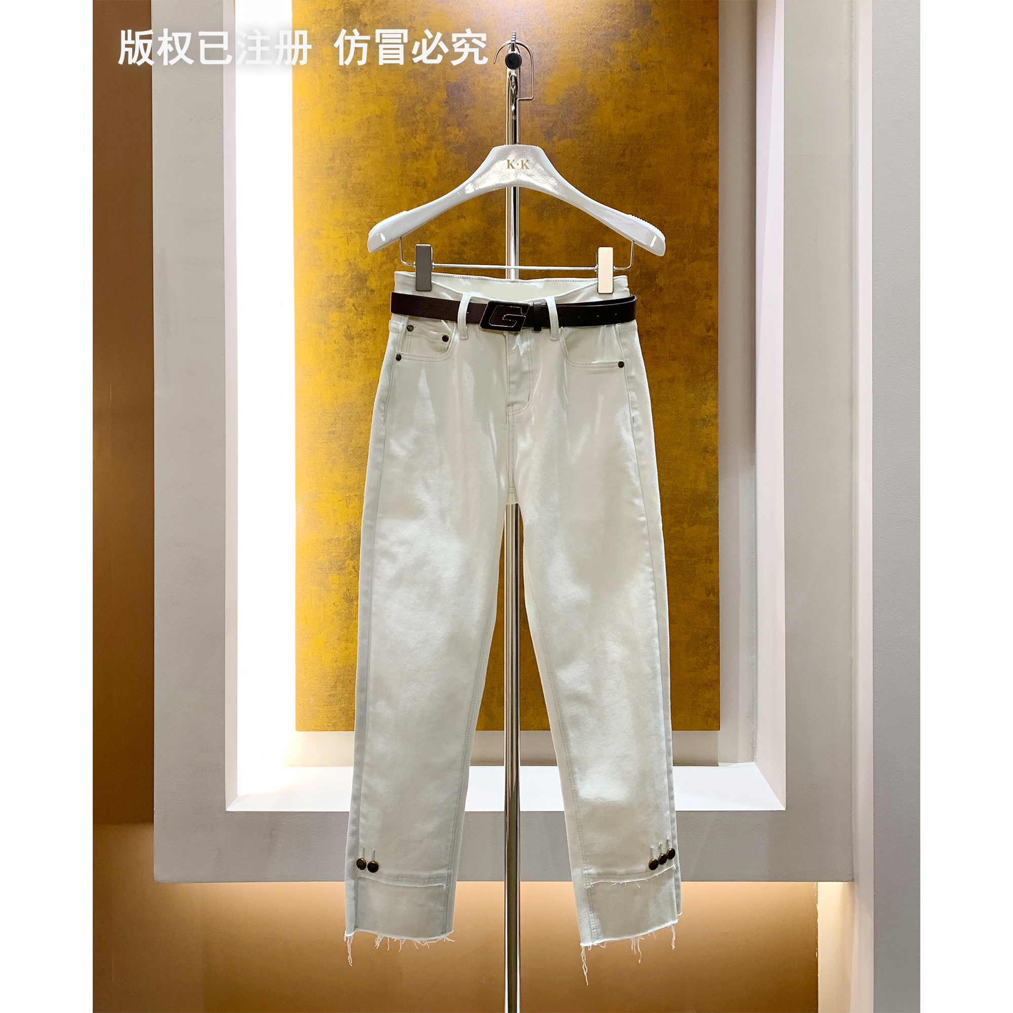 KK DESIGN “贵妇裤”M女孩 加绒超软超经典百搭烟管裤牛仔裤239500