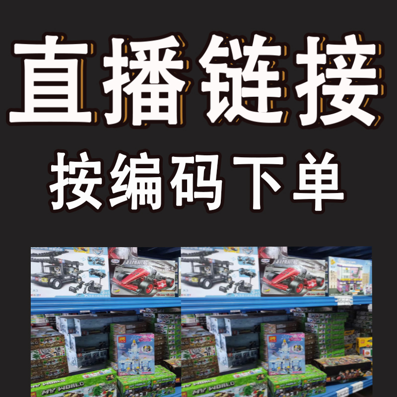 汕头玩具直播链接 按编码下单 儿童益智拼插拼装积木玩具新品001
