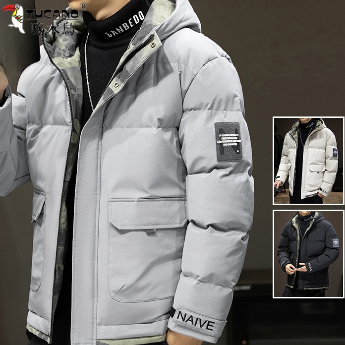 TUCANO/啄木鸟棉衣外套男潮流冬装棉袄休闲加厚保暖棉服外套连帽