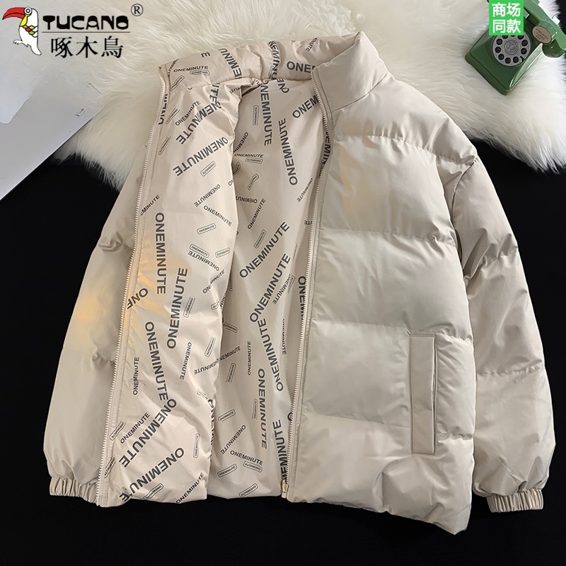 TUCANO/啄木鸟户外运动冬季双面穿棉衣男女棉服加厚棉袄胖胖服潮