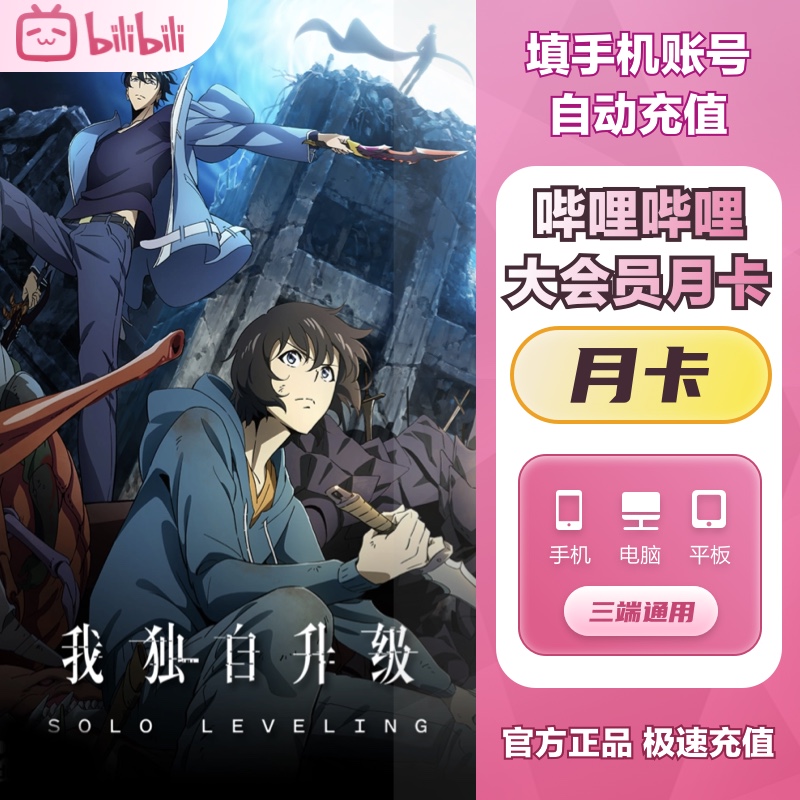 直充【正品】哔哩哔哩大会员/月/季/年卡  超级大会员月/季/年卡