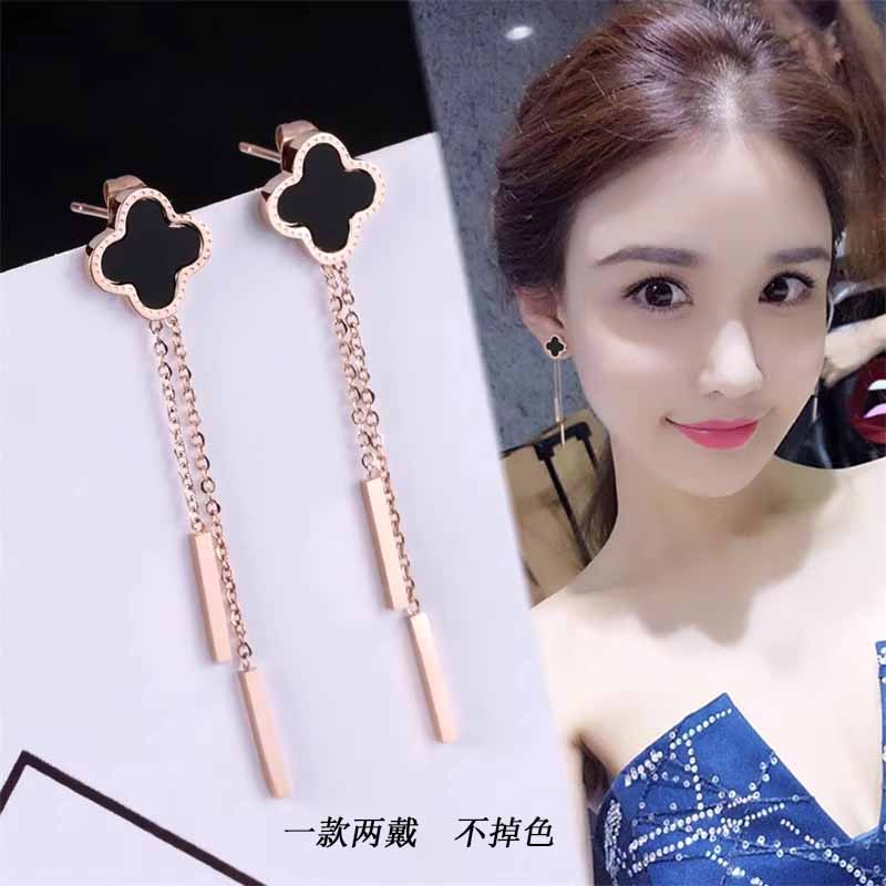钛钢耳饰 一款两戴不掉色耳环女时尚气质耳饰轻奢小众高级感耳钉