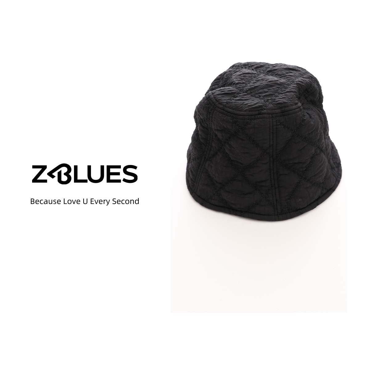 Z.blues【浅浅芳华】小众设计感素颜休闲百搭菱格盆帽YZSYC7658