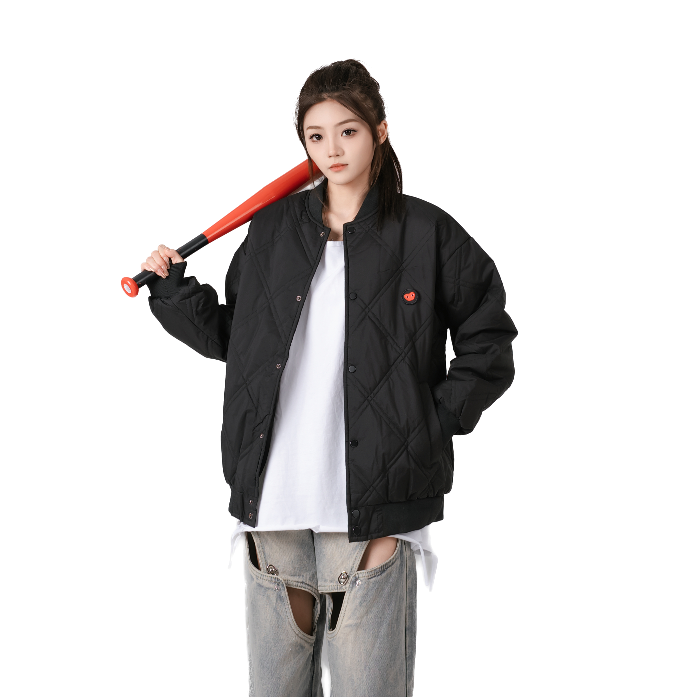 【爆款棉服】情侣款秋冬季保暖加绒轻薄宽松男女百搭外套棒球服J