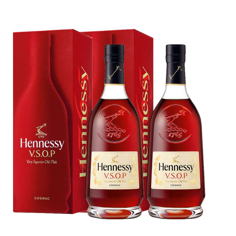 Hennessy/轩尼诗VSOP干邑白兰地700ml*2洋酒烈酒（双支装）（CZG）