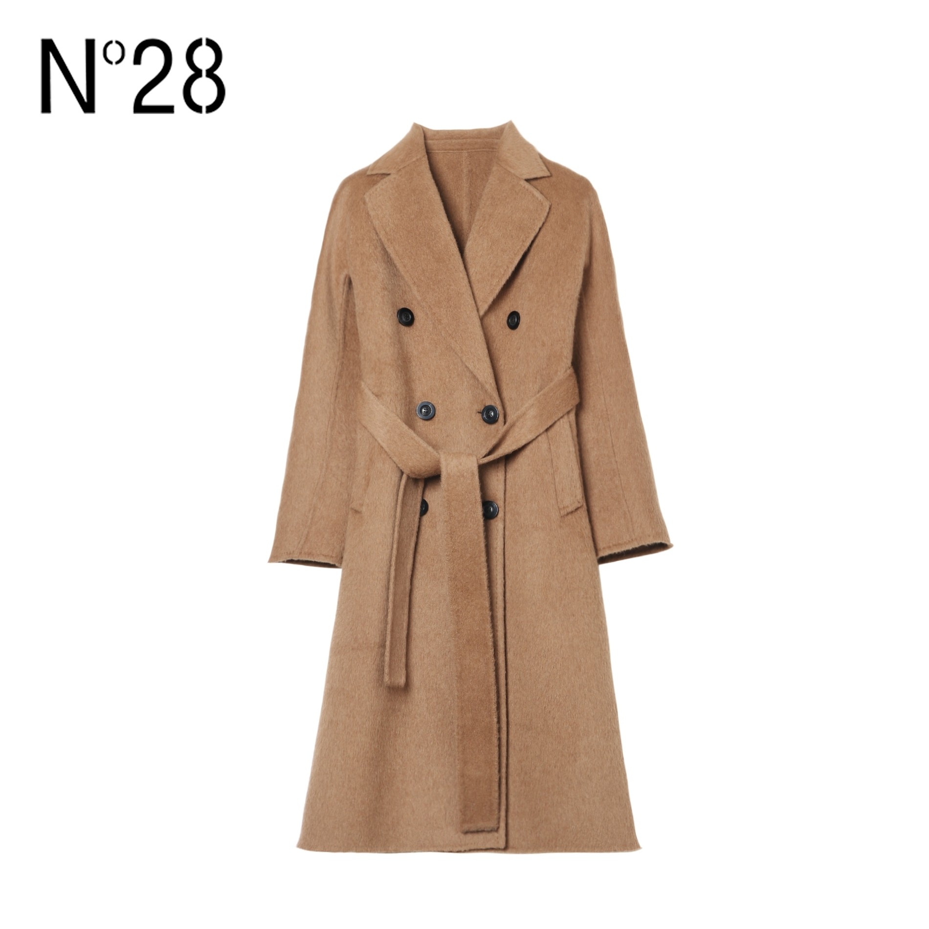 【N°28】骆驼绒长毛大衣2023年女装毛呢外套中长款秋冬气质8251D818