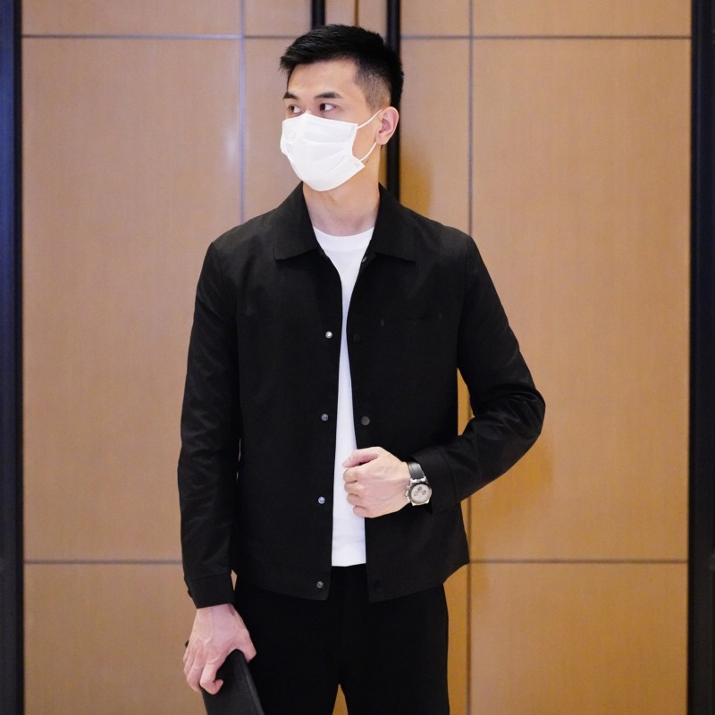 【恒贝】夹克男翻领 韩版潮流青年帅气修身休闲薄款外套外穿男士