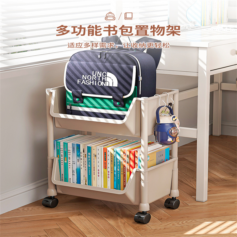 小苏打一包.非动小推车放书本的神器放置书桌旁侧边收纳滑轮书架