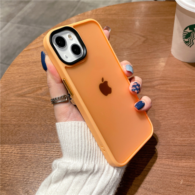 苹果13手机壳11网红防摔纯色iPhone12简约磨砂12Pro亲肤手感全包