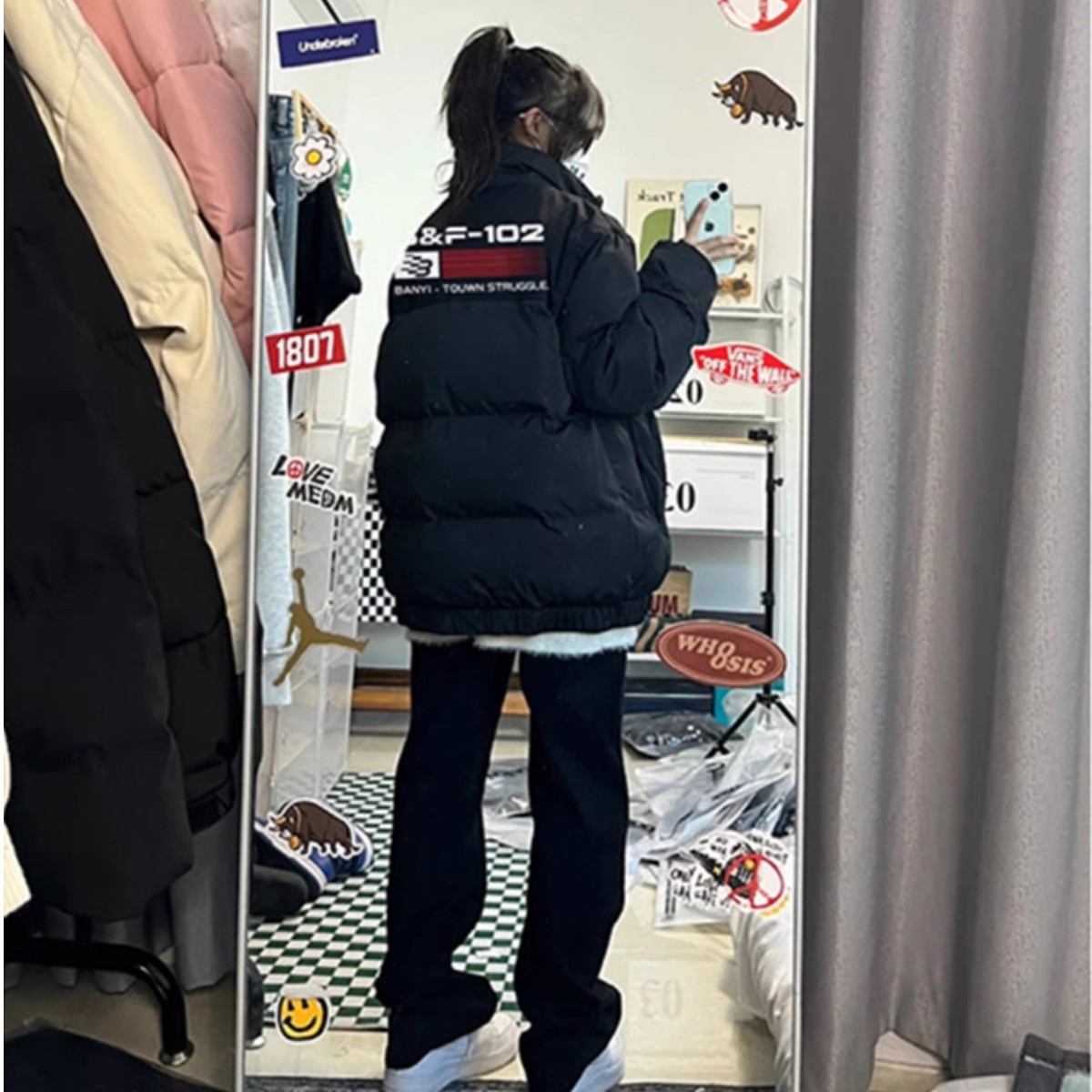 欧美高街vibe晋江棉服男款冬季加厚情侣面包服hiphop潮牌美式外套