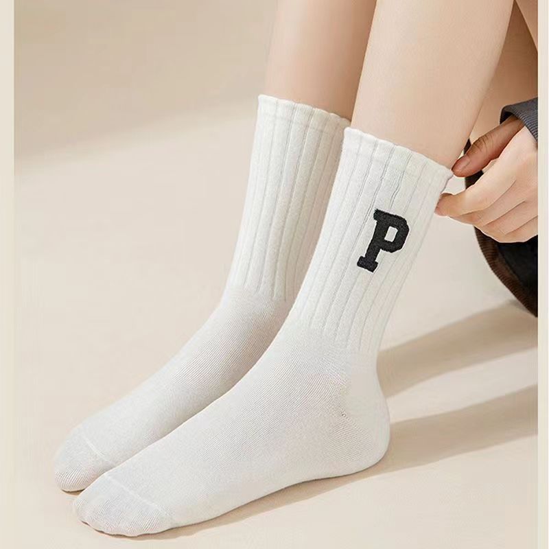 秋季男女款（哇）子【3双】 字母休闲裤拉链工装阔腿长裤男潮