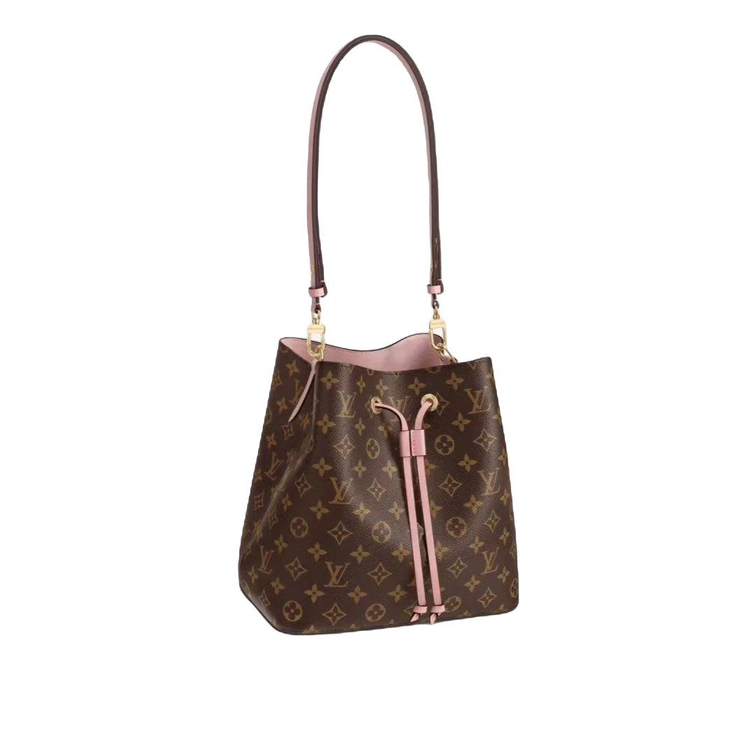 99新 LouisVuitton/路易威登 【专属】LV 老花 粉色水桶（近代款）