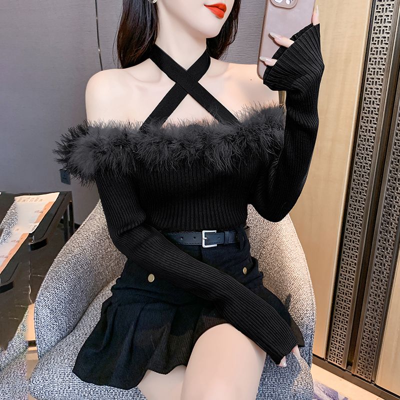 小猫服装女新款秋冬季毛衣洋气高级感长袖女气质上衣女装时尚丽人