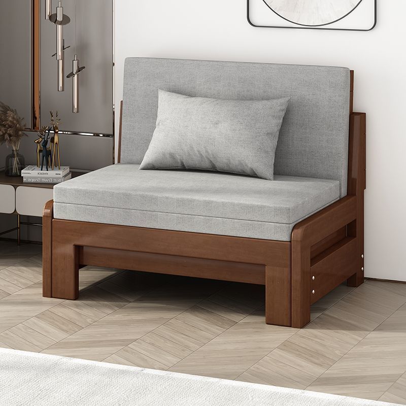 实木沙发床可折叠两用小户型客厅现代多功能拉伸床伸缩式单人双人