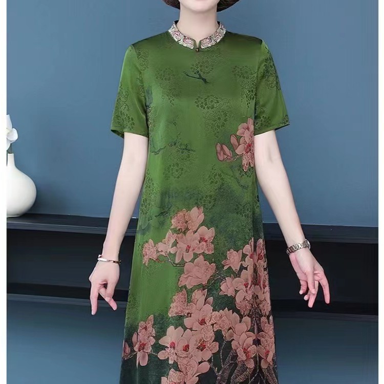 几件 清 捡个漏 中式风刺绣拼欧根纱 国风丝丝连衣裙